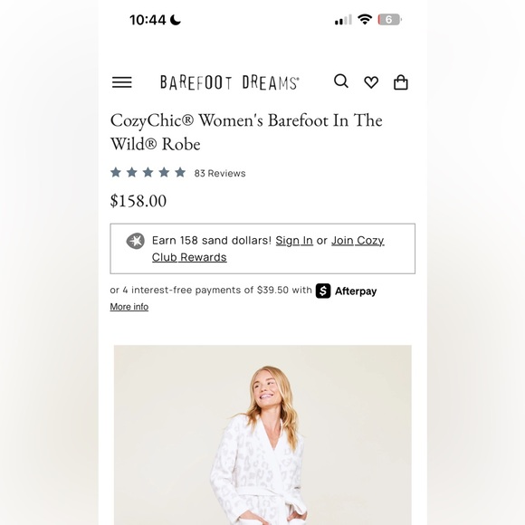 Leopard Print Fleece Robe - Picture 2 of 5